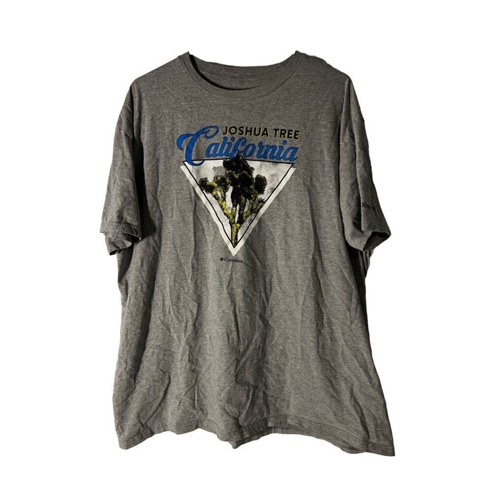 Columbia Joshua Tree California Graphic Mens XXL 2xl  T-shirt Gray